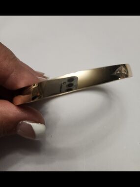 Joe Fresh Gold-Tone Hinged Metal Bangle Bracelet New